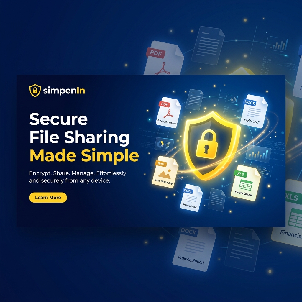 simpenIn File Sharing Platform – Secure Document Management